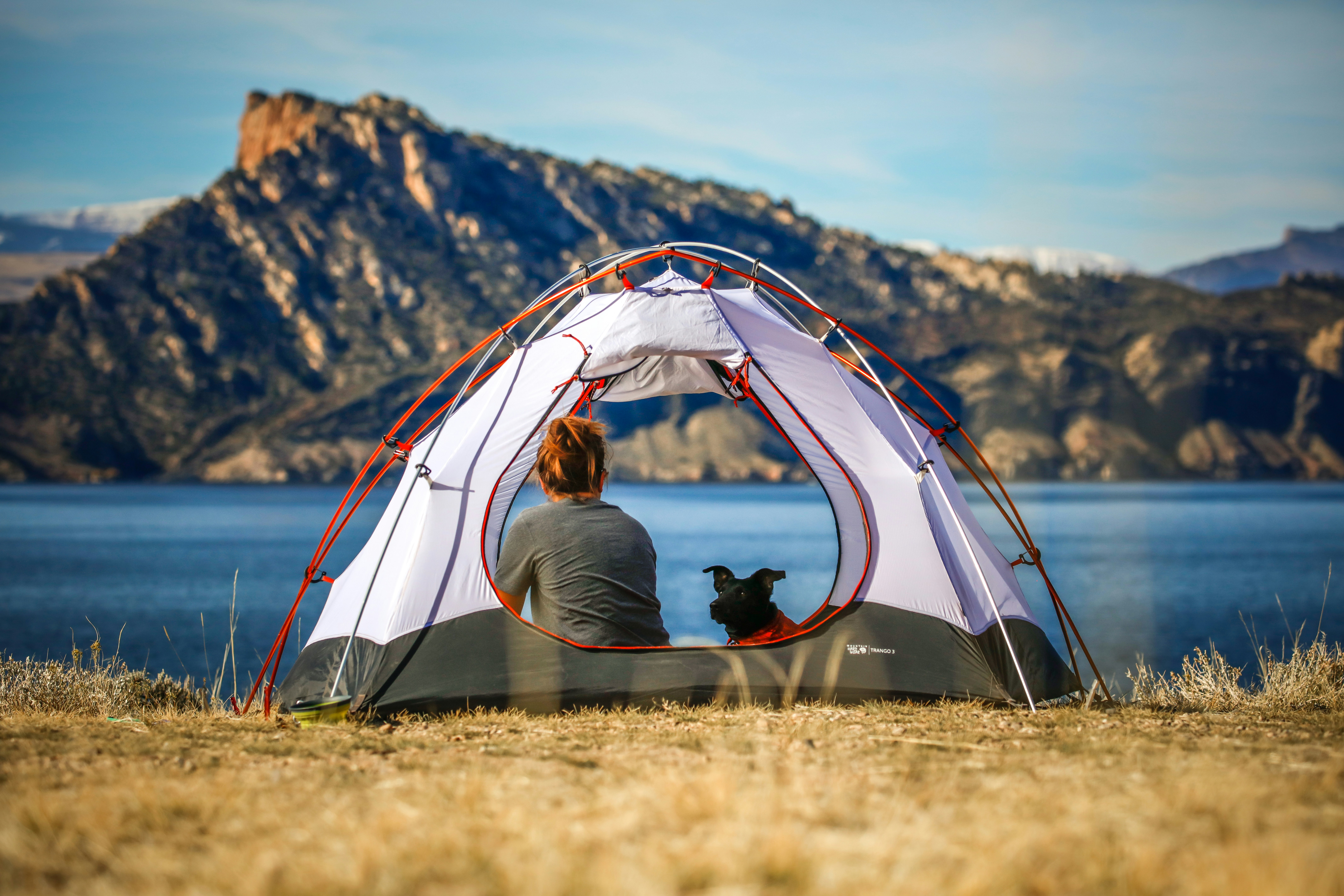 UK camping with beautiful landscape